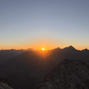 Piz-Lad Drei Länder – Ein Sonnenuntergang
